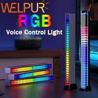 【LZ】✾✧  RGB Music Sound Control LED Strip Light aplicativo Bluetooth captador ritmo ativado por voz barra ambiente lâmpada para noite TV computador