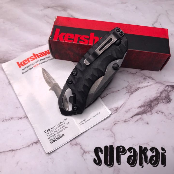 มีดพับ-มีดพก-แบรนด์-kershaw-originals-shuffle-ii-tanto-tan-amp-blackwash-model-8750ttanbw-สีดำ-น้ำตาล-เขียวทหาร-ของแท้ส่งจากประเทศไทย-genuine-item-sent-from-thailand-ใบมีดยาว-2-6-นิ้ว-6-6-ซม-ใบมีดเคลื