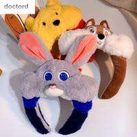 Dictord แฟชั่นน่ารัก Judy กระต่ายกระรอกล้างหน้า Headwear ผู้หญิงผ้าขนสัตว์ผู้หญิงห่วงผมการ์ตูนสไตล์เกาหลีเครื่องประดับที่คาดผมแบบผ้า