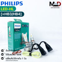 หลอดไฟรถยนต์ฟิลลิป PHILIPS Ultinon LED-HL HB3/HB4 6000K รหัส 11005UL