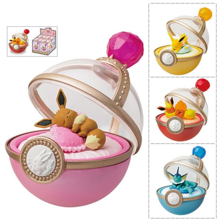 zzooi-pokemon-pikachu-eeveelution-vulpix-model-doll-teacup-sprite-ornament-anime-action-figure-peripheral-pokeball-children-toys-gifts
