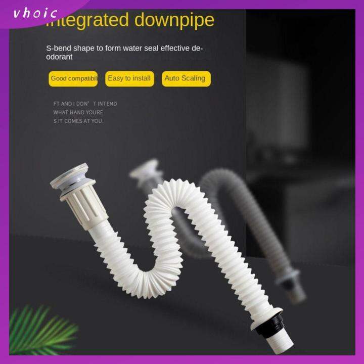 VHOIC Bathroom Sink Drains Drain Pipe Set Overflow Basin Drainer ...