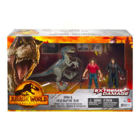 Toys R Us Jurassic World ไดโนเสาร์ เอ็กซ์ตรีม ดาเมจ โอเว่น &amp; เวโลซิแรปเตอร์ บลู(930248)