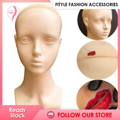 Fityle Female Mannequin Head Wig Making Hat Display with Shoulder Female Dolls dbv