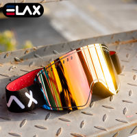 ELAX Ski Goggles with Magnetic Double Layer Lens Skiing Anti-fog UV400 Snowboard Goggles Men Women Ski Sunglasses Eyewear TN-22