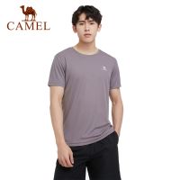 Camel เสื้อยืดกีฬา แขนสั้น ระบายอากาศ แบบบาง สําหรับผู้ชาย ใส่กลางแจ้ง