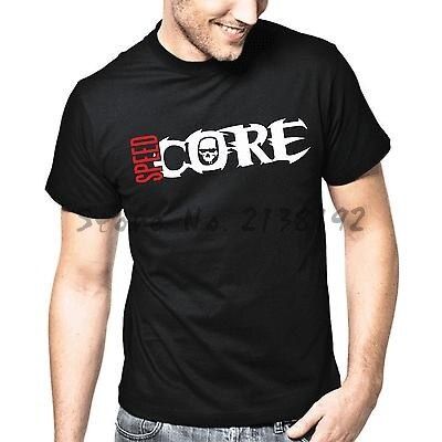 SPEEDCORE Gabber Hardcore Club T-Shirt mens top tees male t-shirt  brand tee-shirt