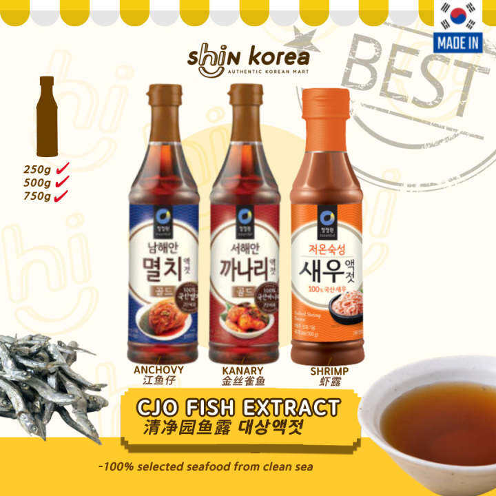 SHIN • KOREA CJ Fish Extract Sauce / Fish Sauce ( Anchovy Fish 멸치액젓