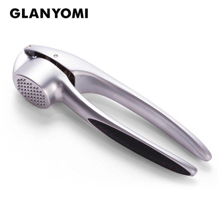 professional-garlic-press-heavy-soft-handled-zinc-alloy-garlic-mincer-and-crusher-เครื่องมือห้องครัว