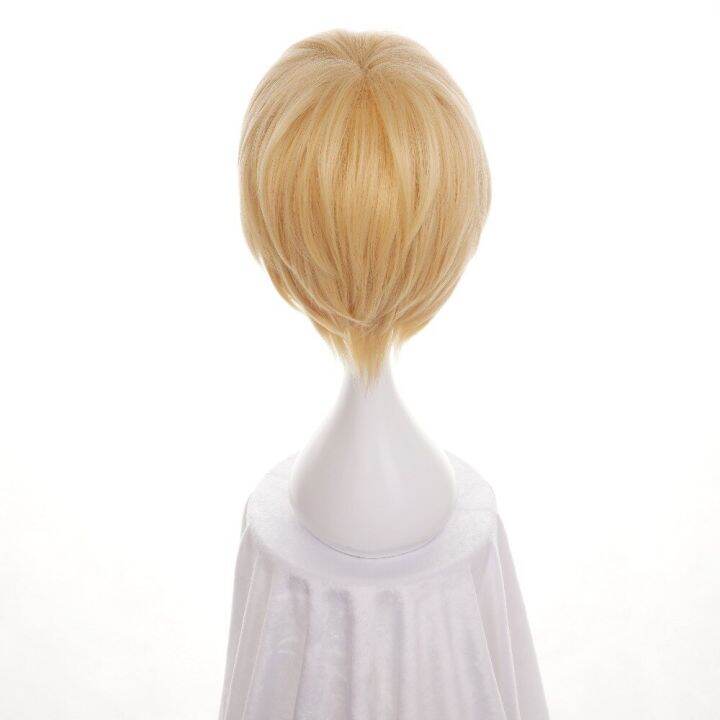 ccutoo-30cm-light-golden-short-straight-synthetic-hair-yamanbagirikunihiro-wigs-for-mens-halloween-party-cosplay-costume-wigs