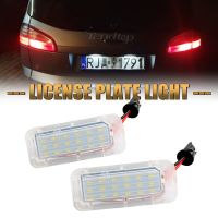 ไฟป้ายทะเบียน LED 6000K สีขาว12V สำหรับ Ford Focus 5D Fiesta Mondeo MK4หลอดไฟอัตโนมัติซีนอน Canbus (10)