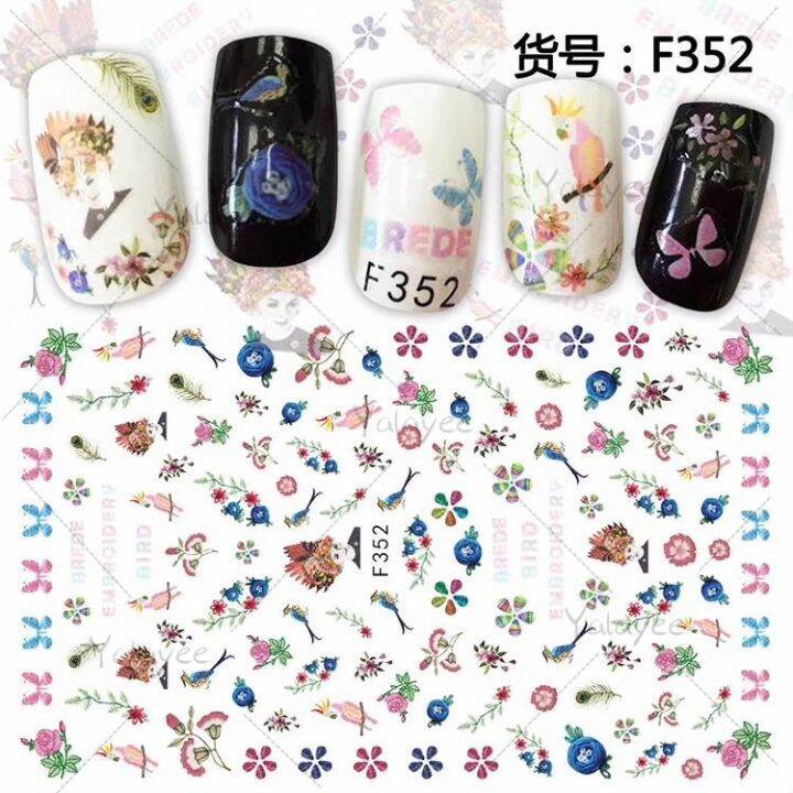 yalayee-japanese-r-time-embroidery-flower-series-ultra-thin-semi-translucent-adhesive-nail-sticker-manicure-phototpy-decal-polish