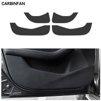 Car Styling Side Door Inner Decal Anti-Kick Protective Carbon Fiber Flim Sticker 4Pcs/Set For Mazda 3 Axela 2020