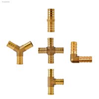 ❀✼△ 4 5 6 8 10 12mm Hose Barb Brass Hosetail Straight Elbow Tee Y Cross 2/3/4 Way Fitting Splitter Connector Home Garde