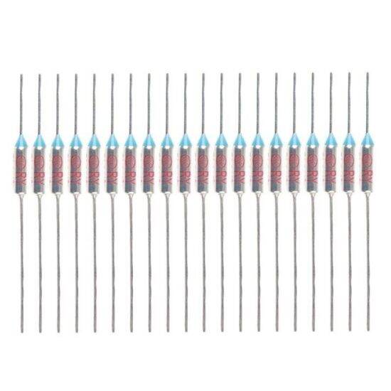 Dsklqz 20 cái nồi cơm điện 10a 250v nhiệt độ tủ lạnh cầu chì cầu chì nhiệt - ảnh sản phẩm 1