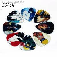 SOACH 10pcs 0.71mm two side earrings pick DIY design guitar accessries guitar picks Japanese animation pattern random