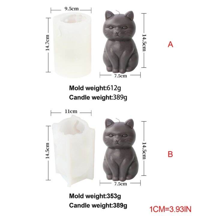 แม่พิมพ์เครื่องประดับเรซิ่นรูปแมวอ้วน-เทียนสำหรับทำแม่พิมพ์เทียนแม่พิมพ์ซิลิโคนพร้อมส่ง