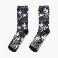 【Sock shop】Kokichi Oma ลูกเรือถุงเท้าสีดำแบบสั้นตลกกีฬา U Nisex ผ้าฝ้ายที่ดีที่สุดสุภาพสตรีระบายอากาศสาวผู้หญิงฤดูใบไม้ร่วงบุรุษ