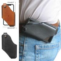 New Hot Sale Men Cellphone Loop Holster Case Belt Waist Bag Props Leather Purse Phone Wallet