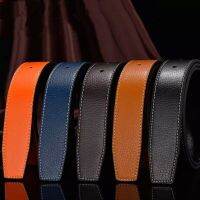 New Luxury Brand Belts for Men High Quality Buckle Male Strap Genuine Leather Waistband Ceinture Homme No Buckle 3.8cm Belt Belts