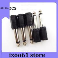 ixoo61 store 6.35mm 1/4" Mono Plug to 1/8" 3.5mm Jack Female Audio Converter Adapter for Headphone Microphone 5pcs