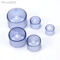 Transparent PVC Pipe End Cap Aquarium Fish Tank Garden Water Connectors UPVC Tube Plug Drinking Water Parts Inner Dia 20 -63mm