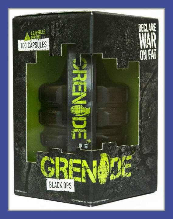 ORIGINAL Grenade Black Ops_Powerful Fat Burner (100 Capsules) Ripped