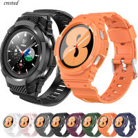 Carbon fiber Band for Samsung Galaxy Watch 4Classic46mm42mmGear s3 Frontier TPU Rugged Case+bracelet Galaxy Watch 4 strap