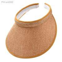 Portable Summer Sun Hat Wide Brim Beach Hats Outdoor Traveling Foldable Visor Hat Multi-function Straw Cap Suncap for Women