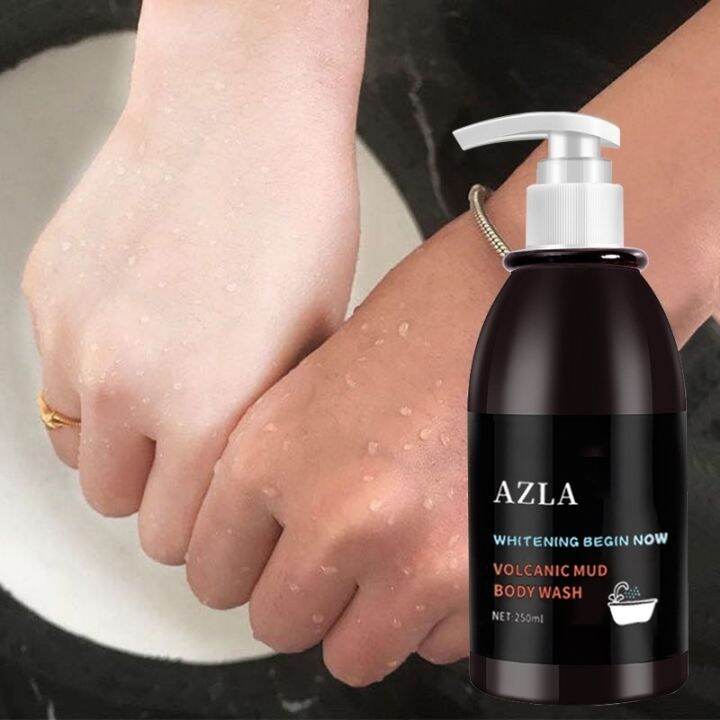 AZLA 250ML Volcanic Mud Body Wash Whitening Shower Gel Exfoliate