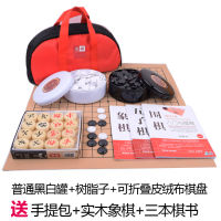 High-End Go Imitation Jade Go Gomoku Chess Set Childrens Adult Competition Universal Portable Handbag