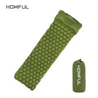 Homful Inflatable Sleeping Pad Moisture-proof Camping Mat With Pillow air mattress glamping Cushion inflatable sofa
