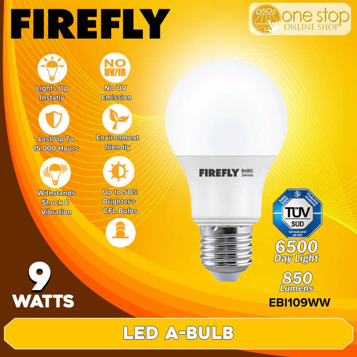 Firefly LED Light Basic Series 9W Warm White EBI109WW | Lazada PH