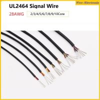 Line 7 2 สายสัญญาณ 10 ฉนวน 8 โคมไฟไฟฟ้าทองแดงสายลวด-5/10เมตร 28AWG PVC Core 3 UL2464 5 Power 4 6 9 Sheath Control