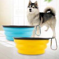 1000ml Large Collapsible Dog Pet Folding Silicone Bowl Outdoor Travel Portable Puppy Food Container Feeder Dish Bowl Pet Food