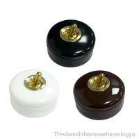 【hot】ஐ❦  1 Way 2 Wall Toggle Metal Lever Round Momentary Led