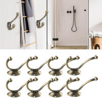 XHLXH Scarf Rustproof Storage Rack Bronze Metal Wall Mount Hanging Organizer Hardware Bathroom Wall Hook Cloth Hook Key Holder Coat Rack