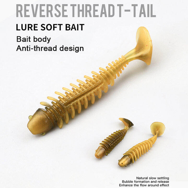 kuvn-10ชิ้นด้ายย้อนกลับ-t-หาง6ซม-2-3กรัมเหยื่อตกปลาแบบนิ่มรูปตัวหนอน4ซม-0-6ก-เหยื่อรูปตัวหนอนสีดำหลุมบ่อตกปลาแบบช้าเหยื่อปลอมปลาแมนดารินเหยื่อปลอมเหยื่อปลอมตกปลาป่า