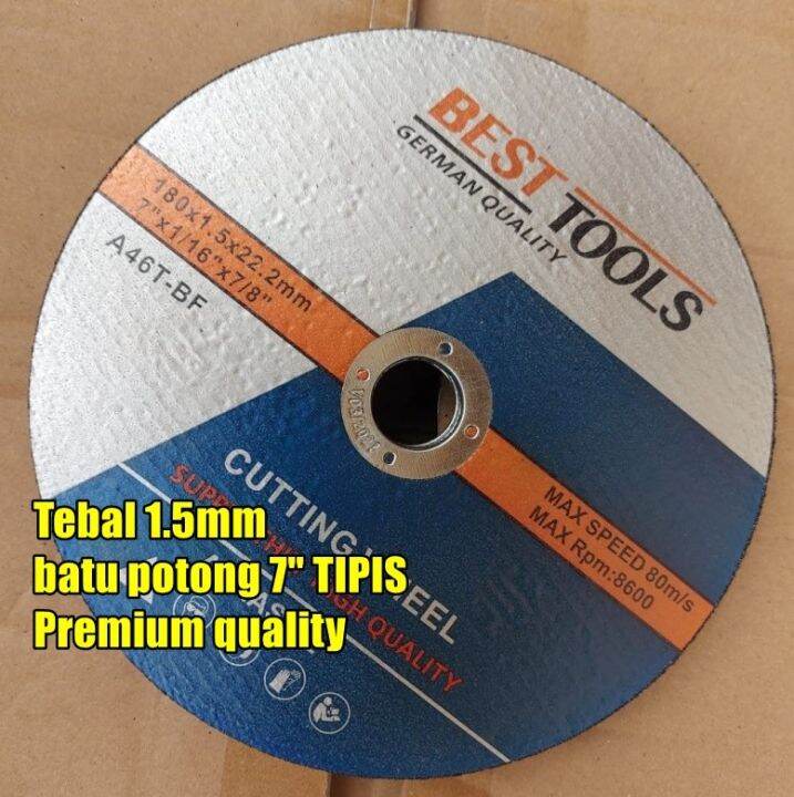 cutting disc Besttools 7" 1.5mm TIPIS batu gerinda potong besi 7inch