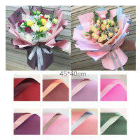 20แผ่น Mini Bouquet ดอกไม้กันน้ำกระดาษห่อคู่สี45*40ซม.