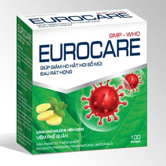 Eurocare viên uống hỗ trợ giảm viêm phế quản, viêm họng ,hỗ trợ tiêu đờm - ảnh sản phẩm 1