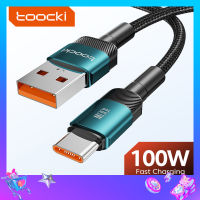 Toocki PD 100W USB Type C สายชาร์จ Quick Charge 3.0สำหรับ Huawei Samsung Xiaomi Oppo Vivo Type C Super Fast ชาร์จข้อมูลสายไฟ