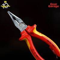 คีมรวมปากแหลม KNIPEX NO.08 26 145 T Needle-Nose Combination Pliers with Tether Attachment Point, 145mm.