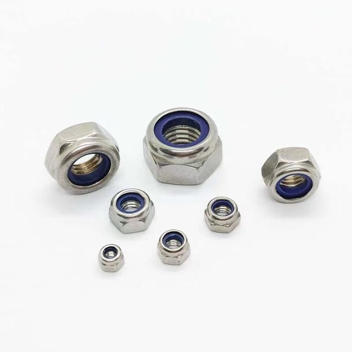 hexagon-nuts-m2-m2-5-m3-m3-5-m4-m5-m6-m8-m10-m12-m14-m16-stainless-carbon-steel-hex-nylon-insert-lock-nut-self-locking-locknut