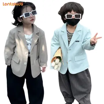 Ready Stock】Fashion Wedding Kids Suit for Girls Formal Pant Suits