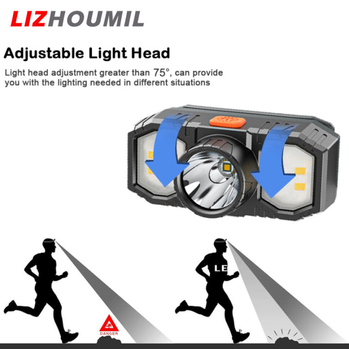 lizhoumil-ไฟฉายไฟฉายคาดศีรษะ-led-ตกปลา3หัวแบบชาร์จได้กลางแจ้งกันน้ำแบบพกพาตอนกลางคืน