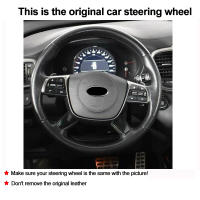 Hand Sewing Stitching Car Auto Steering Wheel Cover Wrap For Kia Sorento 2018 2019 2020 id On Steering-Wheel Protector