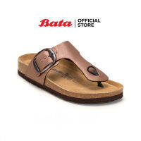 Bata บาจา รองเท้าแตะหูหนีบ ดีไซน์เก๋ น้ำหนักเบา สวมใส่ง่าย สำหรับผู้หญิง รุ่น PEYTON สีบรอนซ์ 6714762 สีขาว 6711762