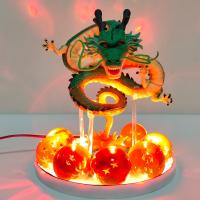 Bandai Z อะนิเมะ Shenlong Led Action Figures Night ไฟ Shenerno ลูกบอลคริสตัลรีโมทคอนล Figma Xmas ของขวัญของเล่น