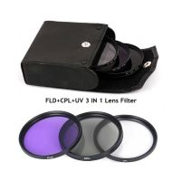 Three-in-one filter set UV protective mirror CPL polarizer FLD fluorescent mirror Canon Nikon Sony universal camera